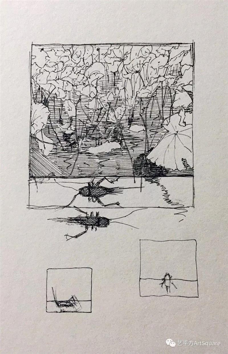 画稿,95年艺术家李星亭的创作版画,版画,李星亭,印痕,天津美术学院,藏书,青年,画稿,品牌,莫干山路50号,平方