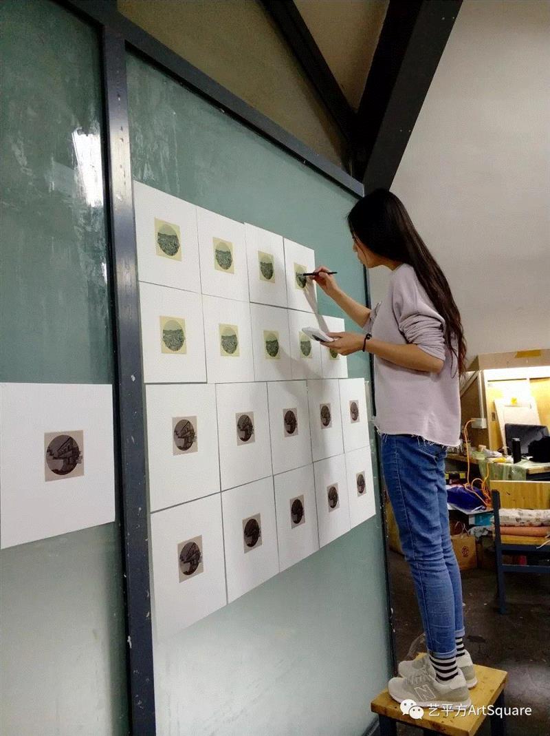 调整,95年艺术家李星亭的创作版画,版画,李星亭,印痕,天津美术学院,藏书,青年,画稿,品牌,莫干山路50号,平方