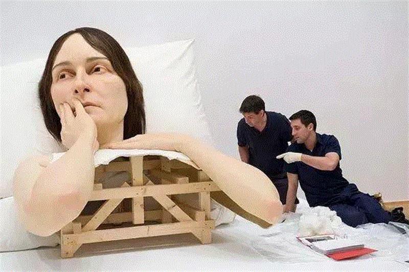 这是世界上最震撼人心的超写实人体，真实到令人恐惧，放大100倍都不怕！,世界上,人体,雕塑,Mueck,人物,模特,潜能,模型,电影,皮肤