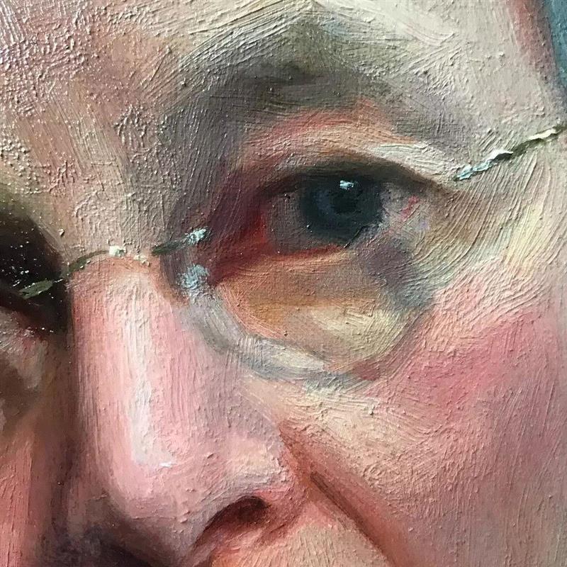 这个肖像真的画得很厉害!手残党表示很羡慕!