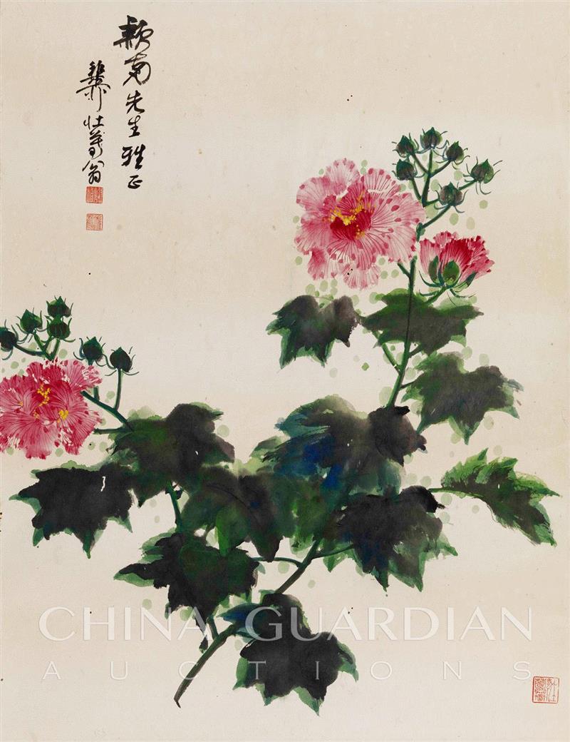 【嘉德春拍】南洋侨领的翰墨情缘—映华楼旧藏书画,书画,嘉德,南洋,侨领,翰墨情缘,华楼旧藏,周颖南,丰子恺,设色纸本,新加坡