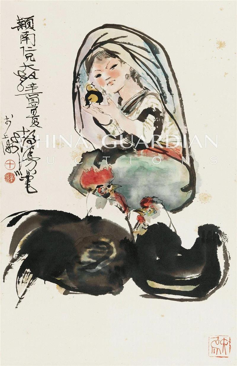 【嘉德春拍】南洋侨领的翰墨情缘—映华楼旧藏书画,书画,嘉德,南洋,侨领,翰墨情缘,华楼旧藏,周颖南,丰子恺,设色纸本,新加坡