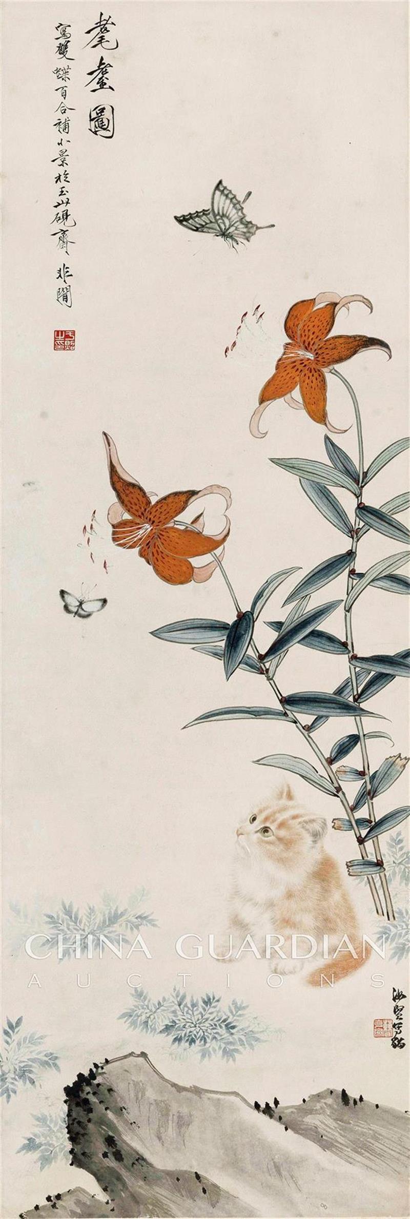 【嘉德春拍】南洋侨领的翰墨情缘—映华楼旧藏书画,书画,嘉德,南洋,侨领,翰墨情缘,华楼旧藏,周颖南,丰子恺,设色纸本,新加坡