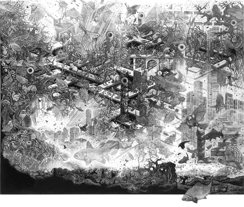 小林敬生 Keisei Kobayashi,亚洲展讯 | 生逢其时 - 小林敬生 & 陈琦作品展,陈琦,小林,亚洲,展讯,版画,日本,英国,木刻,美术馆,水印