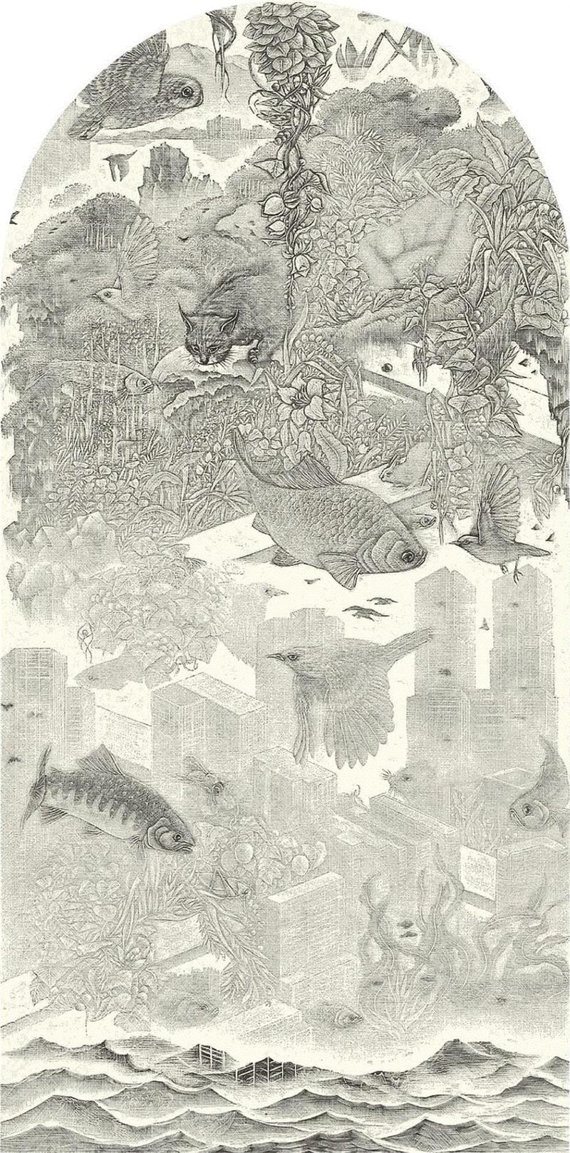 小林敬生 Keisei Kobayashi ,亚洲展讯 | 生逢其时 - 小林敬生 & 陈琦作品展,陈琦,小林,亚洲,展讯,版画,日本,英国,木刻,美术馆,水印