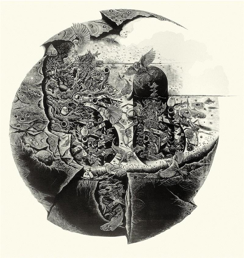 小林敬生 Keisei Kobayashi ,亚洲展讯 | 生逢其时 - 小林敬生 & 陈琦作品展,陈琦,小林,亚洲,展讯,版画,日本,英国,木刻,美术馆,水印