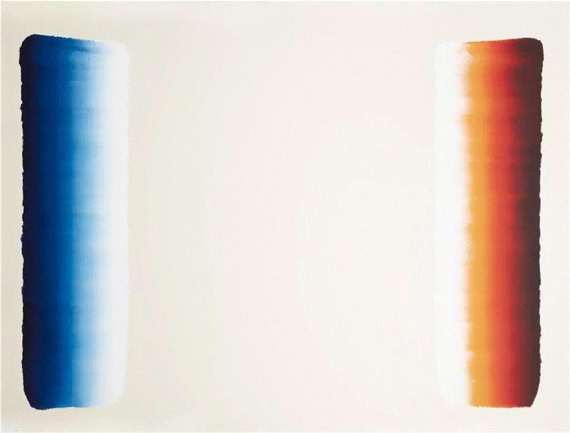 李禹焕，《对话》，布面丙烯，218×291cm，2019。供图：艺术家与里森画廊。,李禹焕也来了！,李禹焕,物派,美术馆,伊夫,绘画,克莱因,日本,凡尔赛宫,石头,亚洲