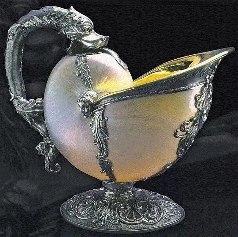 器物丨鹦鹉螺杯，欧洲皇室的奢华器皿！,鹦鹉螺杯,器物,皇室,器皿,鹦鹉螺,鹦鹉杯,贝壳,荷兰,空腔,里面