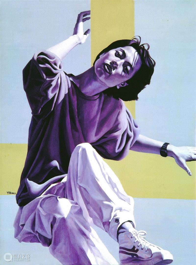 喻红，《紫色肖像》，1989,【关注】喻红 — 十个朋友（二）,喻红,肖像,丙烯,纪录片,李宇春,人物,姜杰,刘博,娑婆,模特