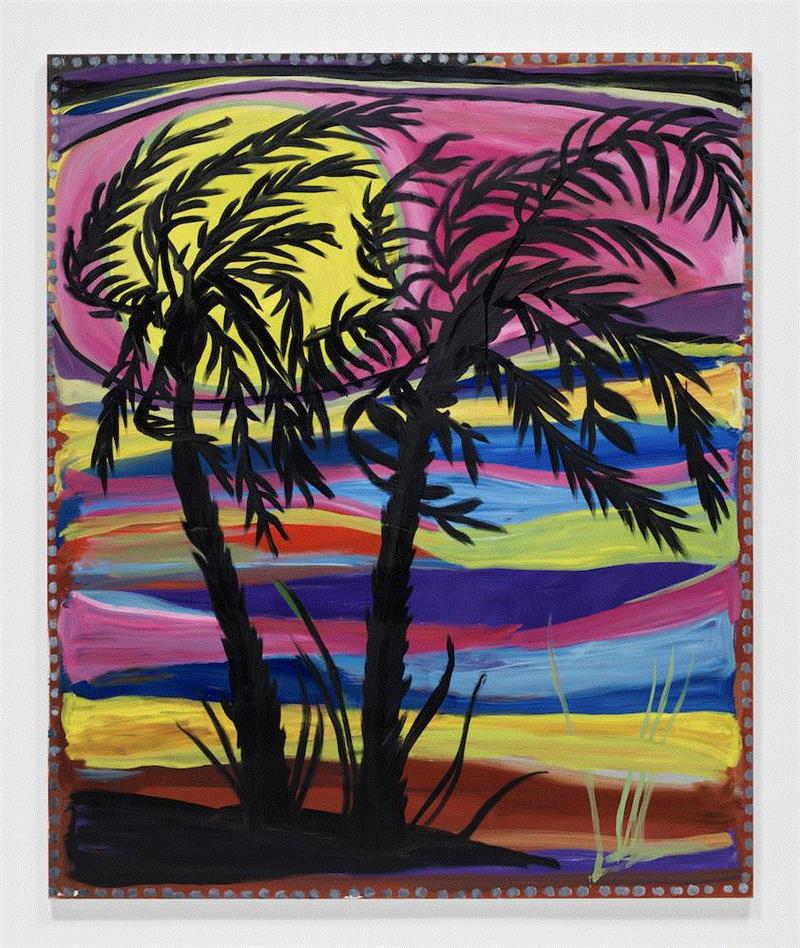 《棕榈树 #3》，2019,卓纳画廊 | 纽约 | 约什·史密斯：情绪森林 | Josh Smith: Emo Jungle