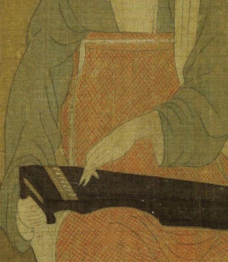 在《调琴啜茗图》里找找喝茶的正确姿势,调琴啜茗图,姿势,盏托,茶盏,托盘,侍女,博物馆,古人,周舫,茶汤