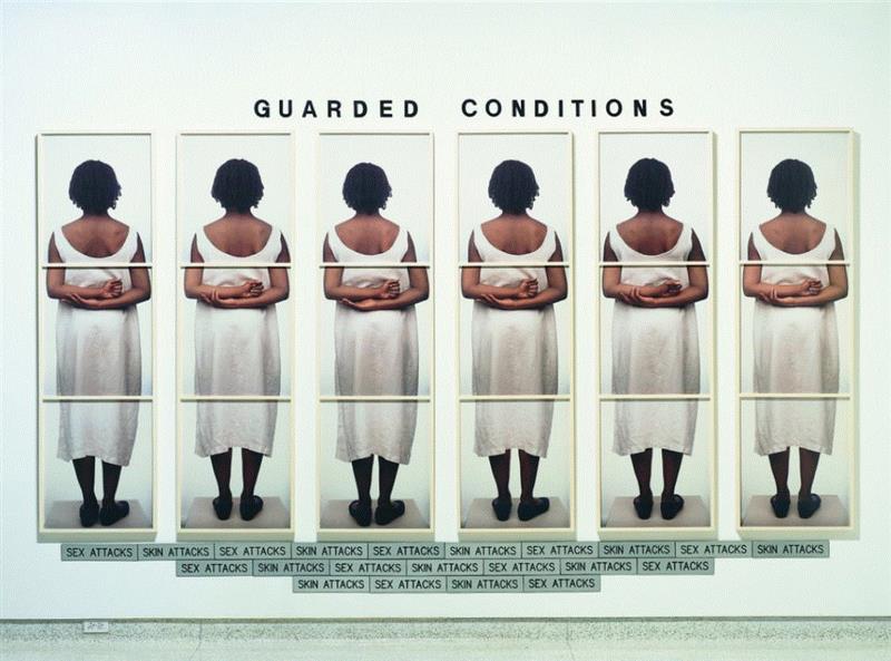▲劳娜·辛普逊（Lorna Simpson）,《保护条件》（Guarded Conditions），