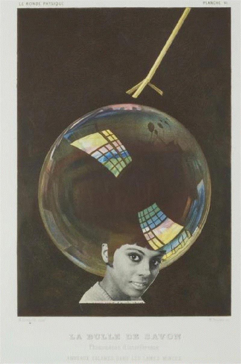 ▲ 劳娜·辛普逊（Lorna Simpson）,《地与天 #30》（Earth &