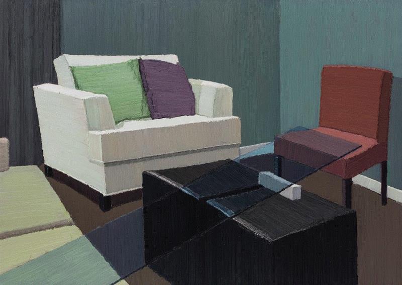 赵新雨《斜坡》 150x210cm 布面油画 2015 ,展览推荐 | 日常之诗—当代青年艺术家群展即将亮相嘉都,青年,嘉都,绘画,李琪,油画,胡楠,张子叶,杨新,赵新雨,人物