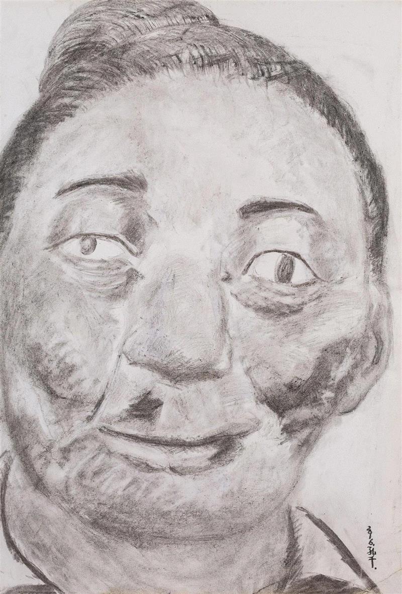 孔千 《No.5》 2016 纸本素描 44.3×29.5cm,时代的异象：孔千的素描之路（1973-2019）| 蜂巢北京 展览预告