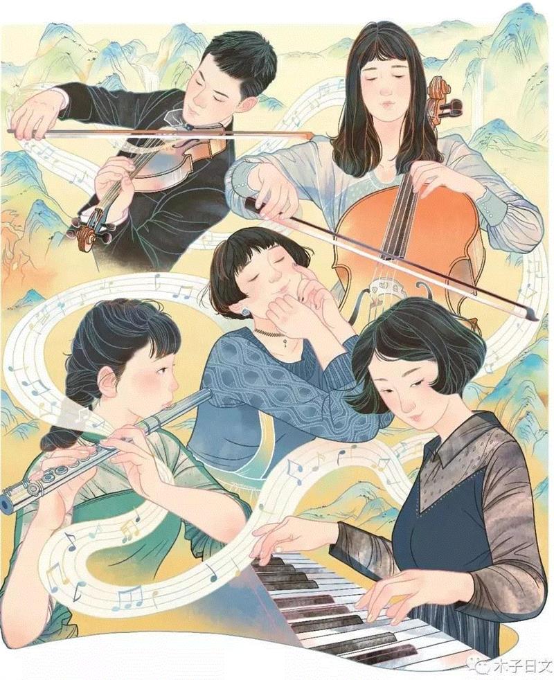 她们的插画获得了报刊界“奥斯卡”，不愧是清华毕业的，把中国风玩的如此惊艳！,插画,报刊,奥斯卡,清华,报纸,中国日报,小志,北影节,美术部,美编