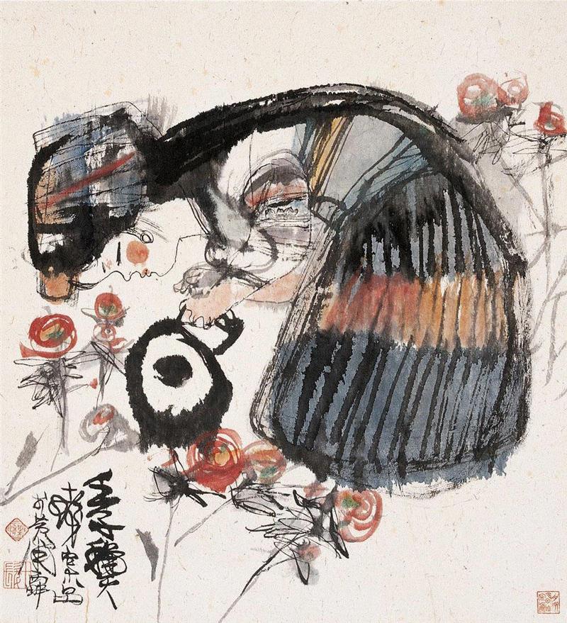 敬华2005年春拍 《程十发 浇花图》,世界地球日丨让我们一起做地球的守护者,地球,世界地球日丨,敬华,野生动物,制品,万物,蔚蓝色,星球,姿态,奥秘