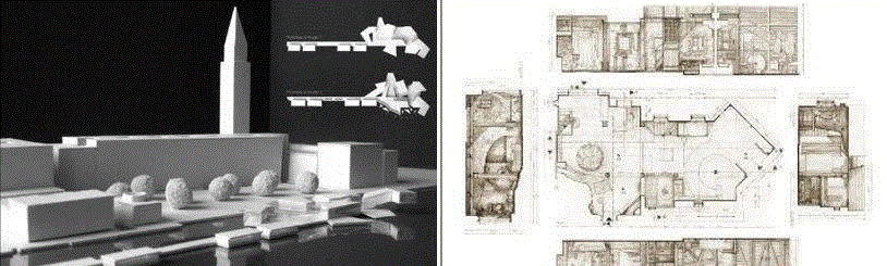 马克·托里森制作的建筑模型与剧组绘制的布景施工图,看点丨建筑师与电影布景的前世今生,电影,布景,建筑师,看点,前世今生,建筑,设计师,建筑学,马克,托里森