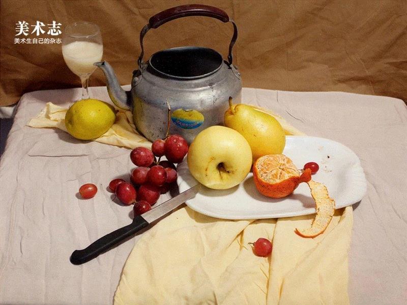 想画色彩无从下手？你得这样开始！,光线,静物,颜色,范画,画法,罐子,色调,要点,石膏,思路