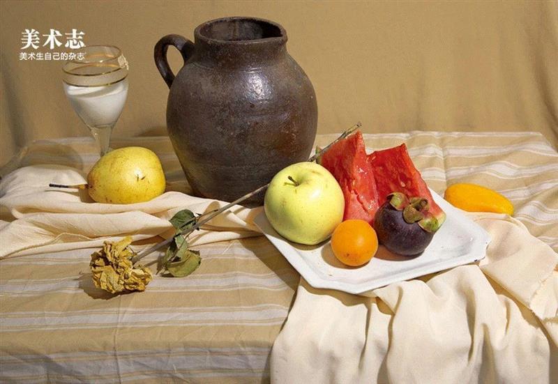 想画色彩无从下手？你得这样开始！,光线,静物,颜色,范画,画法,罐子,色调,要点,石膏,思路