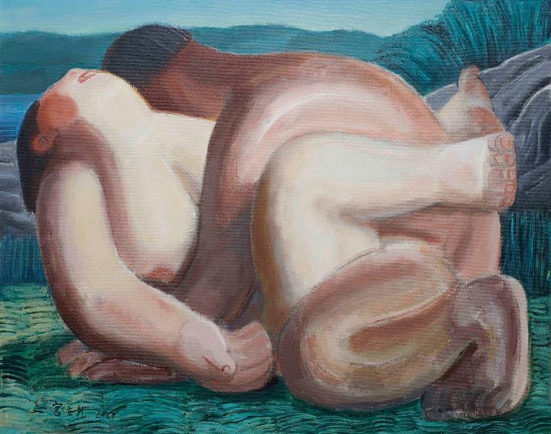 柔软的夏日 Soft Summer,布面丙烯 acrylic on canvas,120x150cm