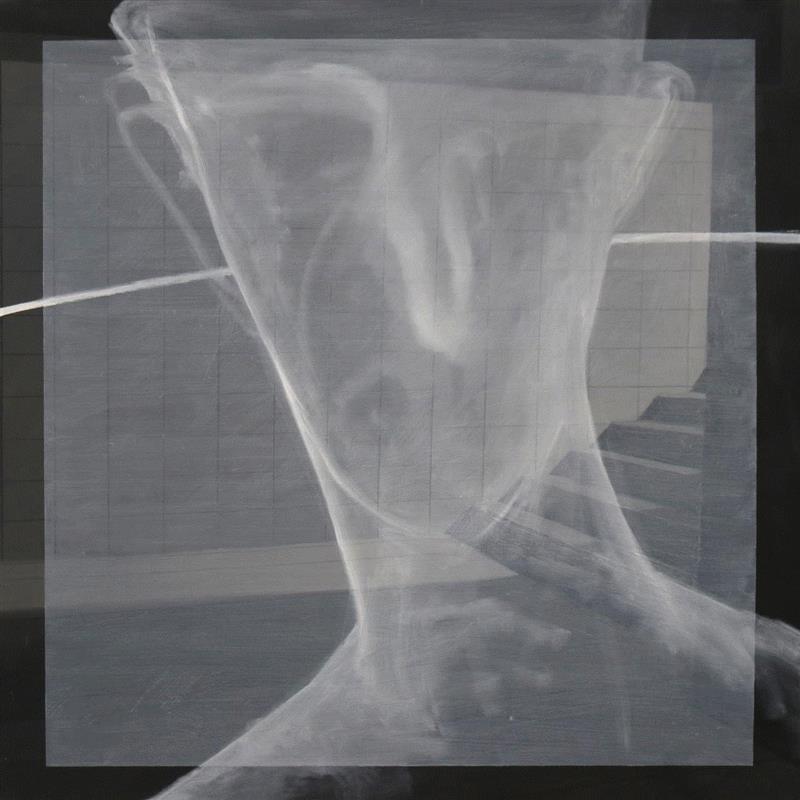 隔阂·面孔 90cm x 90cm 布面油画 2018,隔阂 | 张智康个展研讨会整理实录,张智康,隔阂,研讨会,实录,纸本,西南民族大学,西南民族大学艺术学院,油画,杨帆,许永康
