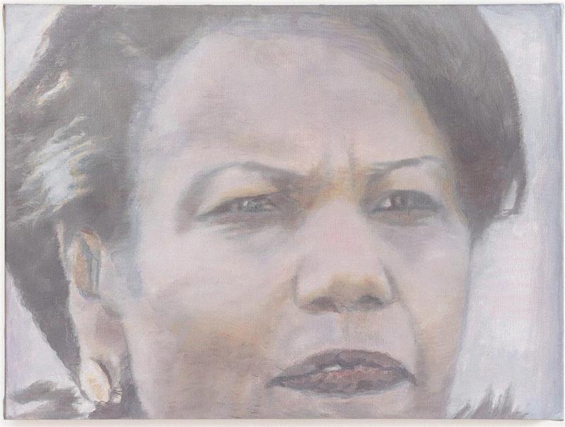 吕克·图伊曼斯，美国国务卿，2005，布面油画，45.7 x 61.9 cm  Luc T