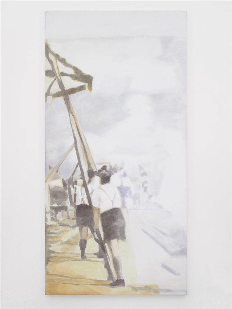 LucTuymans, Maypole, 2000 ? LucTuymans,将一切恐惧挡在画面之外：个性如我图伊曼斯（内藏高清大图）| Luc Tuymans,伊曼斯,Tuymans,之外,大图,卢蒙巴,博览会,绘画,背后,刚果,赖斯