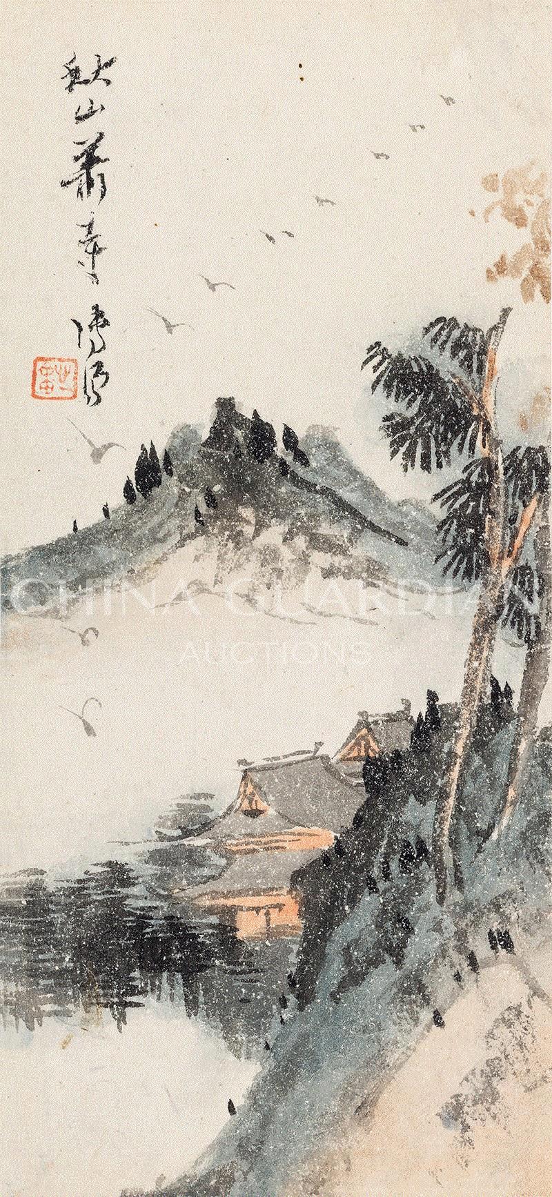  ◇ ,【嘉德春拍】缩天移地 掌上嘉珍—梅洁楼藏溥心畬秋景山水册,秋景,山水册,梅洁,嘉德,掌上,嘉珍,溥心,溥儒,溥氏,北宗