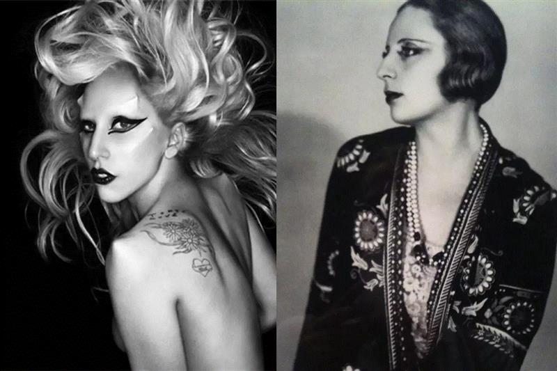 Lady Gaga(左) & 塔玛拉·德兰陂卡(右),专辑 ▎麦当娜视她为偶像,她的画散发着欲望和野心,立誓一生只过奢华的生活,麦当娜,专辑,偶像,塔玛拉,丈夫,德兰陂,巴黎,美貌,上流社会,俄国