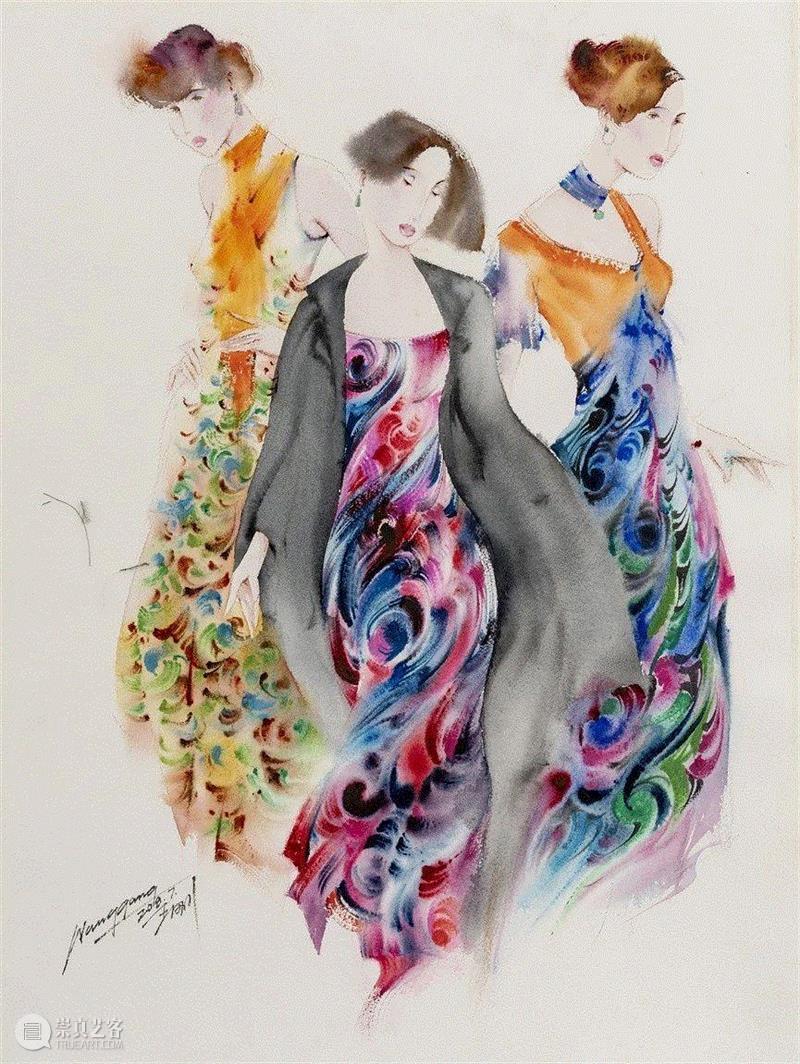 王刚 《炫彩霓裳》,【IFA-时尚艺术季】“第二届中国时装画大展”绽放武汉时尚艺术季，有你好看！,时尚,时装,艺术季,IFA,湖北美术学院,湖北省文学艺术界联合会,unit,美术馆,开幕式,地点