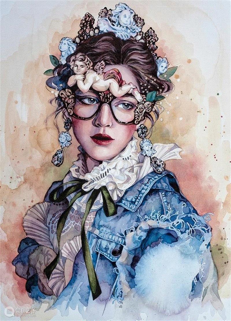 夏妍   《天使》,【IFA-时尚艺术季】“第二届中国时装画大展”绽放武汉时尚艺术季，有你好看！,时尚,时装,艺术季,IFA,湖北美术学院,湖北省文学艺术界联合会,unit,美术馆,开幕式,地点