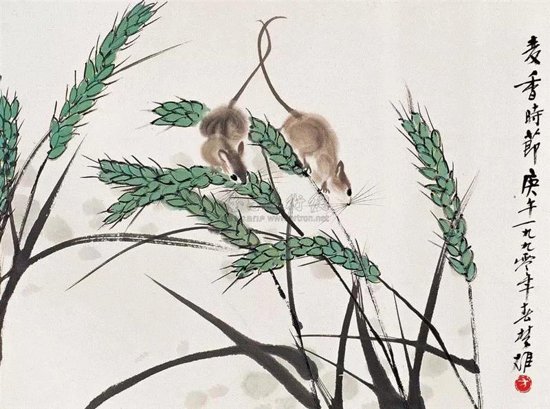 敬华2006年秋拍 《方楚雄 麦香时节》,今日谷雨丨关于谷雨的谚语你知道几句?,谚语,敬华,棉花,新茶,玉露琼浆,前后,地瓜,时机,谷雨茶,节气