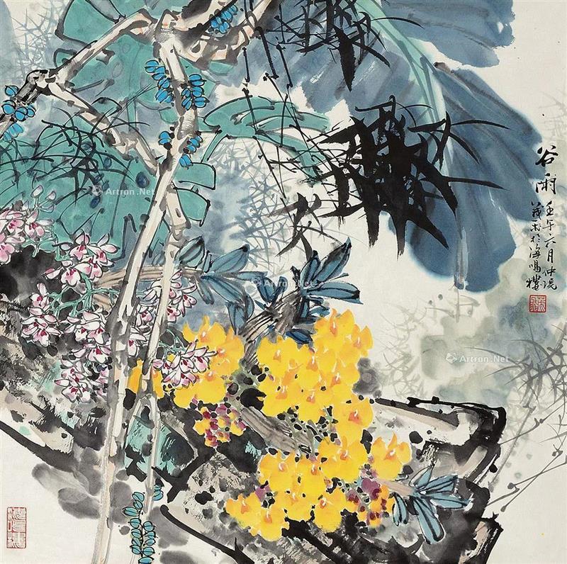 敬华2015年春拍 《王茂飞 谷雨》,今日谷雨丨关于谷雨的谚语你知道几句?,谚语,敬华,棉花,新茶,玉露琼浆,前后,地瓜,时机,谷雨茶,节气