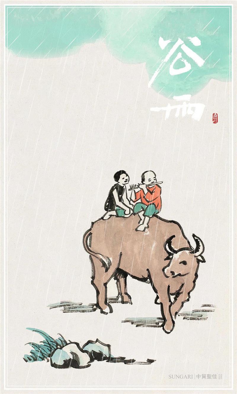谷雨毋须添国色，江南上巳杜鹃看,国色,江南,杜鹃,这时,雨水,常年,棉花,水稻,秧苗,雨量