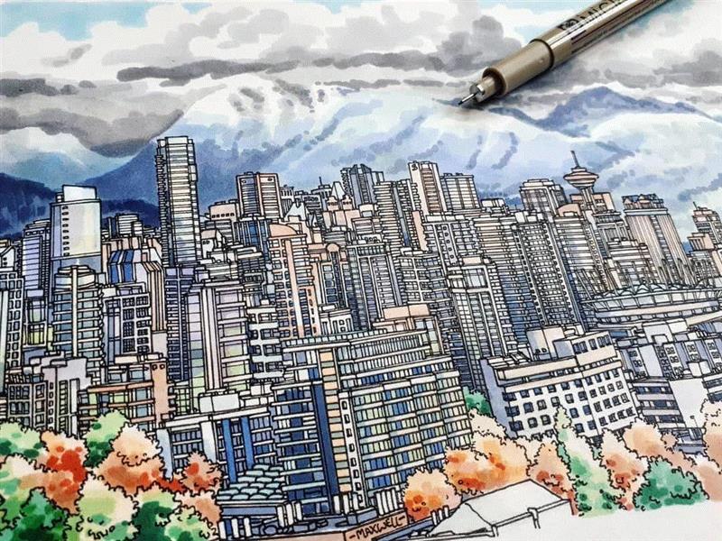 好棒的城市明信片，细节也超丰富！
