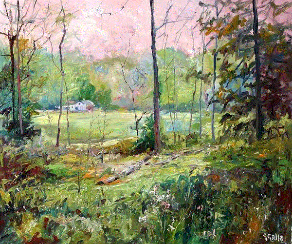 绘画丨这些风景画就像电影里的场景,电影,绘画,George,Gallo,加洛,上方,右上,乔治,纽约州,切斯特港
