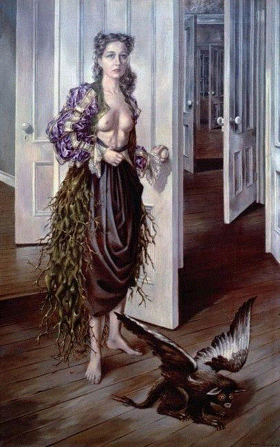 Birthday, 1942,同行/大卫林奇式的惊骇与安吉拉卡特式的精怪 | Dorothea Tanning,Tanning,同行,大卫林奇,安吉拉卡特,精怪,视频,诗人,超现实主义,雕塑,绘画