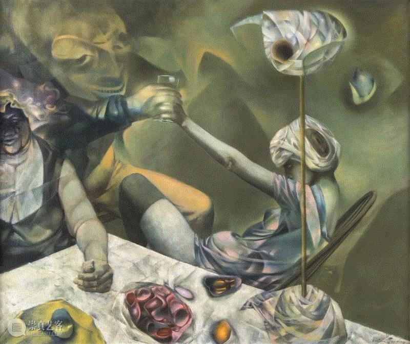 The Philosophers, 1952,同行/大卫林奇式的惊骇与安吉拉卡特式的精怪 | Dorothea Tanning,Tanning,同行,大卫林奇,安吉拉卡特,精怪,视频,诗人,超现实主义,雕塑,绘画