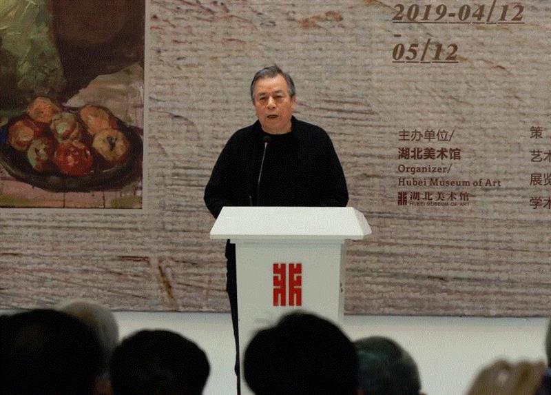 首都师范大学教授、中国油画学会副主席尚扬致辞,