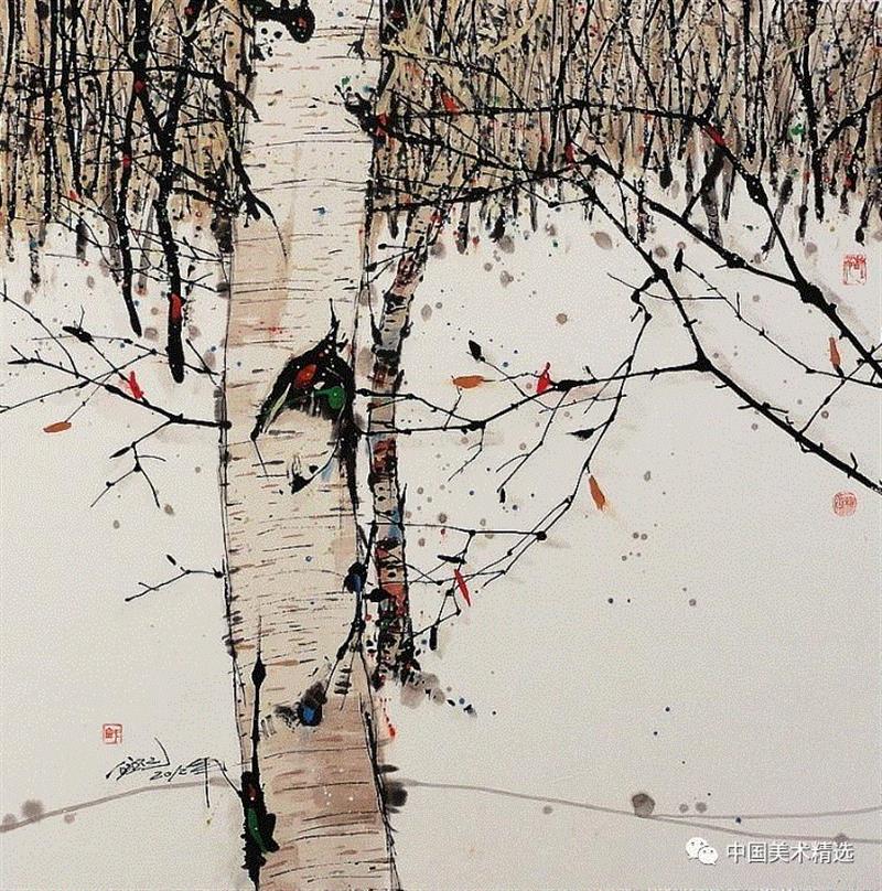 这不是吴冠中作品,吴冠中,汪钰元,江南,颜色,绘画,孤岛,刘禹锡,美人,桥上,今朝