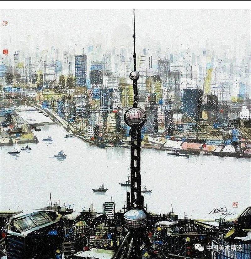 这不是吴冠中作品,吴冠中,汪钰元,江南,颜色,绘画,孤岛,刘禹锡,美人,桥上,今朝