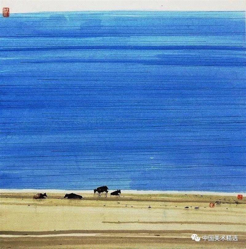 这不是吴冠中作品,吴冠中,汪钰元,江南,颜色,绘画,孤岛,刘禹锡,美人,桥上,今朝
