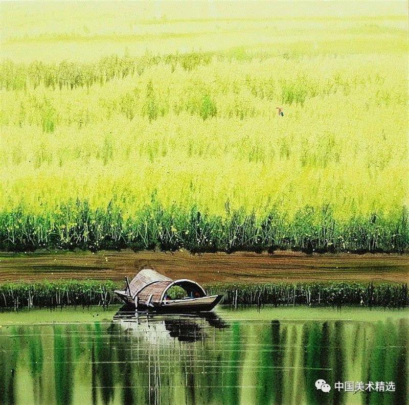 这不是吴冠中作品,吴冠中,汪钰元,江南,颜色,绘画,孤岛,刘禹锡,美人,桥上,今朝