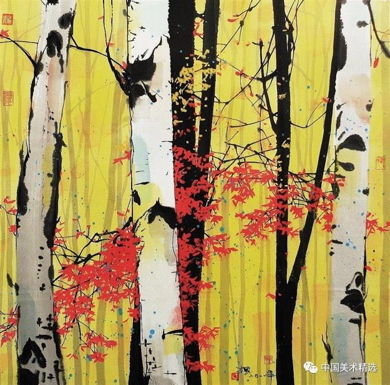 这不是吴冠中作品,吴冠中,汪钰元,江南,颜色,绘画,孤岛,刘禹锡,美人,桥上,今朝