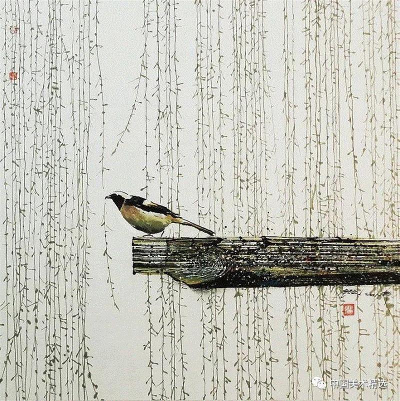 这不是吴冠中作品,吴冠中,汪钰元,江南,颜色,绘画,孤岛,刘禹锡,美人,桥上,今朝