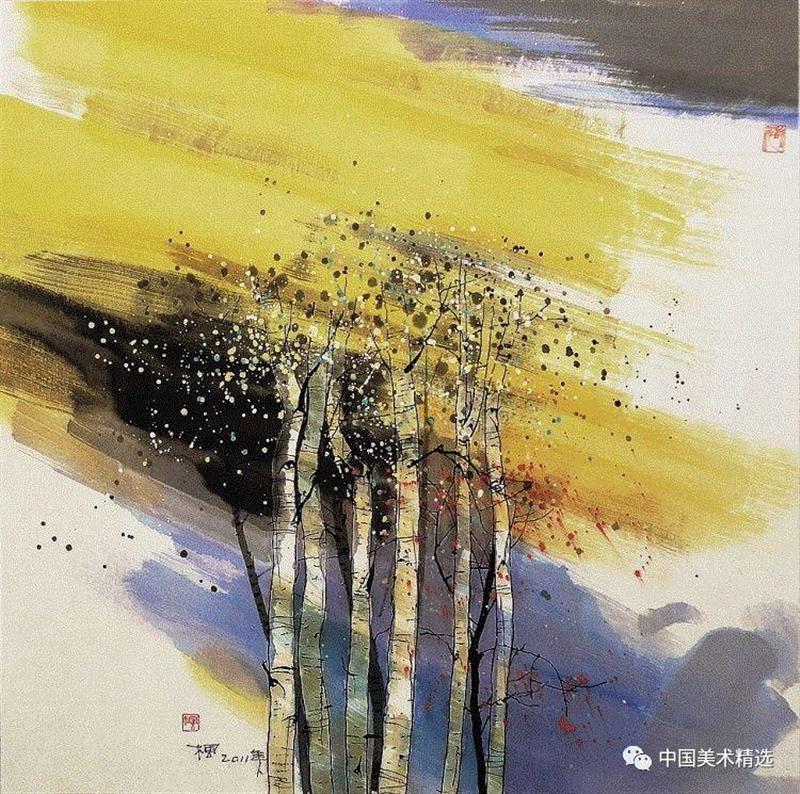 这不是吴冠中作品,吴冠中,汪钰元,江南,颜色,绘画,孤岛,刘禹锡,美人,桥上,今朝