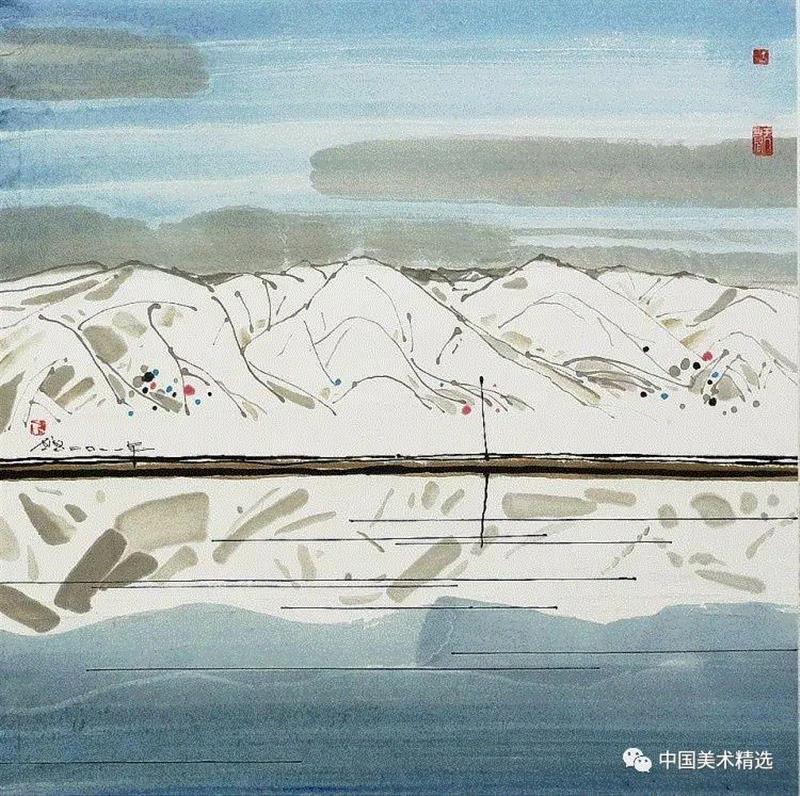 这不是吴冠中作品,吴冠中,汪钰元,江南,颜色,绘画,孤岛,刘禹锡,美人,桥上,今朝