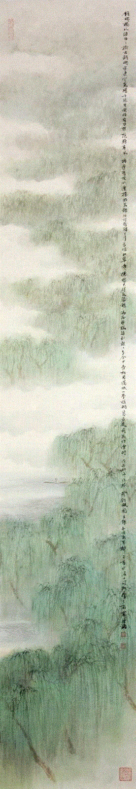 美博展讯 | 会心——中国画九人展参展艺术家系列文章 陈翔,陈翔,美博,展讯,人展,青绿,山水画,水墨,本色,绘画,一个人