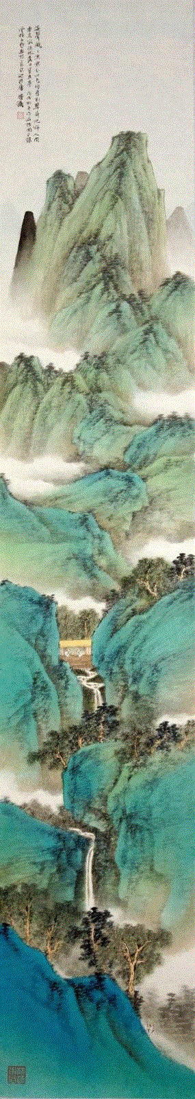 美博展讯 | 会心——中国画九人展参展艺术家系列文章 陈翔,陈翔,美博,展讯,人展,青绿,山水画,水墨,本色,绘画,一个人